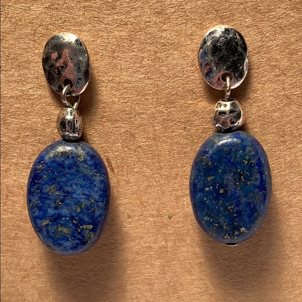 Lapis Lazuli beautiful dangling earrings elegant